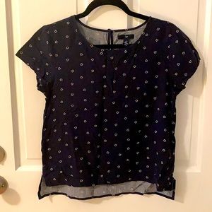 Gap floral print boxy T-shirt blouse
